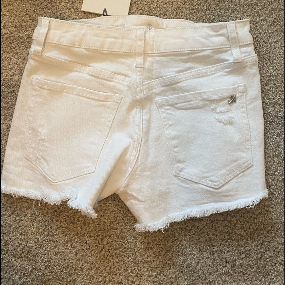 White cutoff denim shorts Sz small